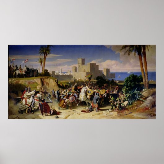 De inname van Beiroet door de kruisvaarders Poster (Voorkant)