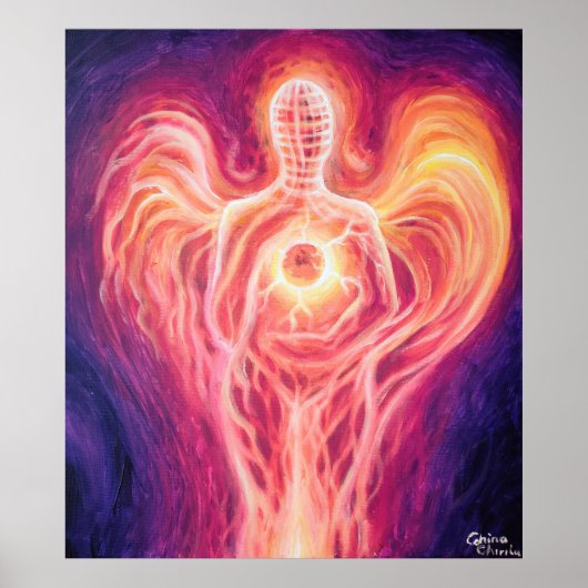 De innerlijke zon omarmen poster (Voorkant)