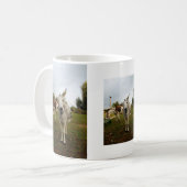 De inquisitieve donkey-mok koffiemok (Voorkant links)