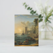 De inscheping van de koningin van Sheba Briefkaart (Staand voorkant)