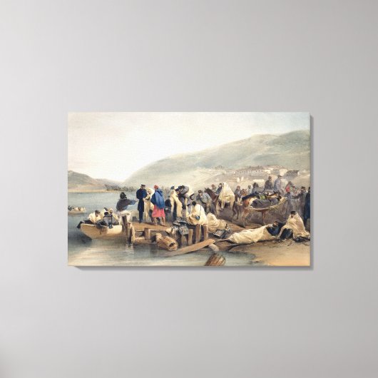 De inscheping van de Zieke bij Balaklava Canvas Afdruk (Voorkant)