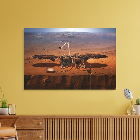 De Insight Lander Canvas Afdruk (Insitu (Woonkamer))