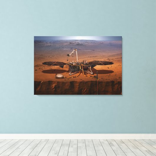 De Insight Lander Canvas Afdruk (Insitu (Houten vloer))