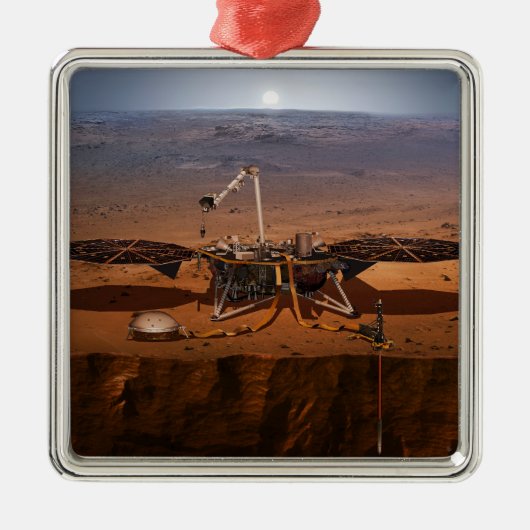 De Insight Lander Metalen Ornament (Voorkant)
