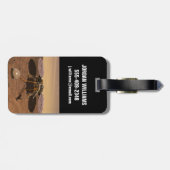 De Insight Lander opererend op het oppervlak van M Bagagelabel (Achterkant horizontaal)