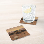 De Insight Lander opererend op het oppervlak van M Kartonnen Onderzetters (Insitu)