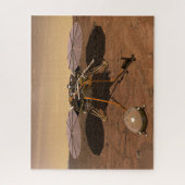 De Insight Lander opererend op het oppervlak van M Legpuzzel (Verticaal)