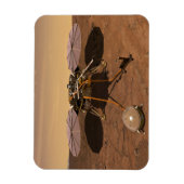 De Insight Lander opererend op het oppervlak van M Magneet (Verticaal)