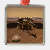 De Insight Lander opererend op het oppervlak van M Metalen Ornament (Voorkant)