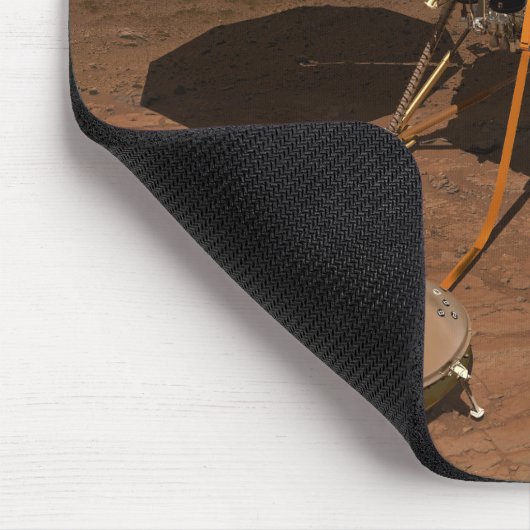 De Insight Lander opererend op het oppervlak van M Muismat (Hoek)