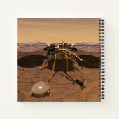De Insight Lander opererend op het oppervlak van M Notitieboek (Achterkant)