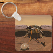 De Insight Lander opererend op het oppervlak van M Sleutelhanger (Voorkant)
