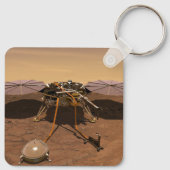 De Insight Lander opererend op het oppervlak van M Sleutelhanger (Achterkant)