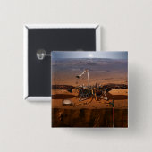 De Insight Lander Vierkante Button 5,1 Cm (Voorkant /achterkant)