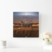 De Insight Lander Vierkante Klok (Huis)