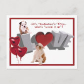 De Inslag van de buldog het omhoog het Briefkaart (Voorkant)