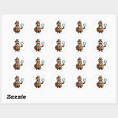 De Inspecteur Ronde Sticker (Vel)
