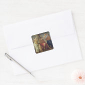 De inspiratie van de dichter vierkante sticker (Envelop)