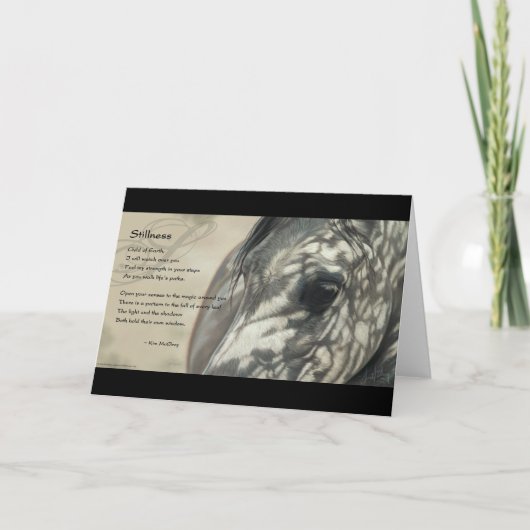 De Inspiratie van de stilte Kaart (Voorkant)
