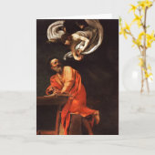 De inspiratie van Heilige Matthew, Caravaggio Kaart (Gele Bloem)