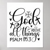 De inspiratie van White Black Faith Christelijk Qu Poster (Voorkant)