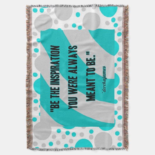 De inspiratie werpt Deken (Voorkant Verticaal)