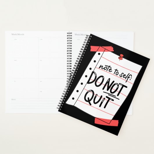De Inspirerend agenda-planner voor notities niet a Planner (Display)