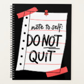 De Inspirerend agenda-planner voor notities niet a Planner (Voorkant)