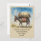 De Inspirerend bijbeltekst citeert Matt Briefkaart (Voorkant / Achterkant)