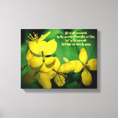 De Inspirerend Bloemen van het Citaat van het leve Canvas Afdruk (Voorkant)