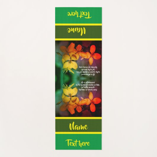 De Inspirerend Bloemen van het Leven Abstracte Cit Yogamat (Voorkant)