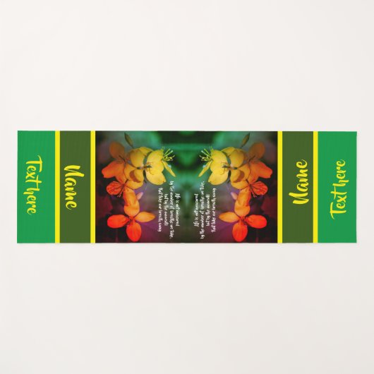 De Inspirerend Bloemen van het Leven Abstracte Cit Yogamat (Voorkant (horizontaal))