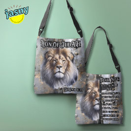 De Inspirerend leeuw van Juda Jesaja 41:10 Crossbody Tas