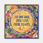 De Inspirerend offerte voor de wereld  wijzigen Magneet (Voorkant)