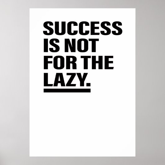 De Inspirerend Tips van het Leven van het Succes v Poster (Voorkant)