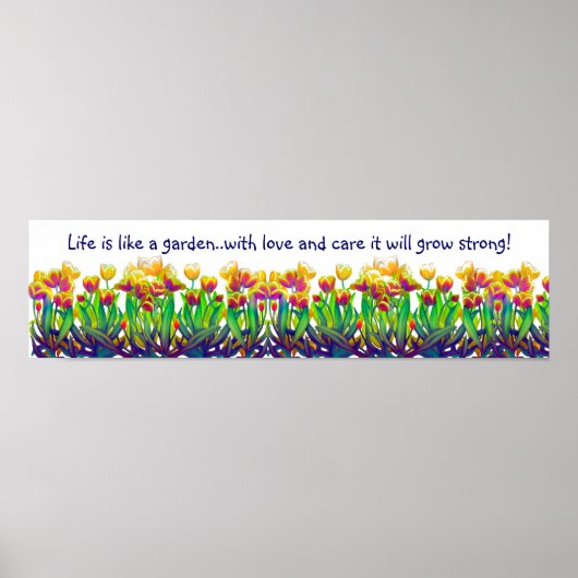 De Inspirerend van de tuin van het Leven Poster (Voorkant)