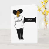 De inspirerend Zwarte lege kaart van de Maand van (Gele Bloem)