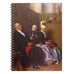 De inspirerende preek (olieverf op doek) notitieboek