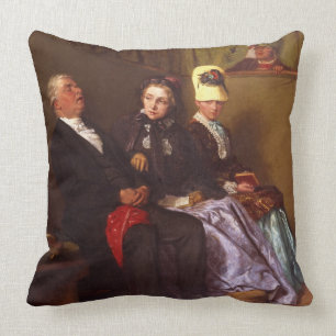 De inspirerende zalm (olie op canvas) kussen