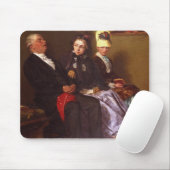 De inspirerende zalm (olie op canvas) muismat (Met muis)