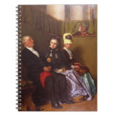 De inspirerende zalm (olie op canvas) notitieboek (Voorkant)