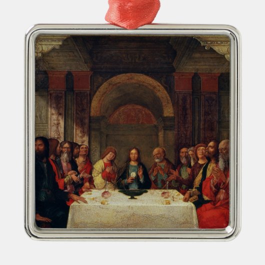 De instelling van de Eucharist, c.1490 Metalen Ornament (Voorkant)