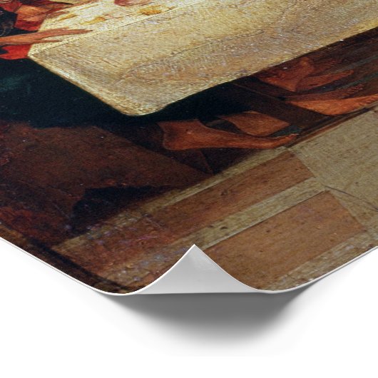 De instelling van de Eucharist, c.1490 Poster (Hoek)