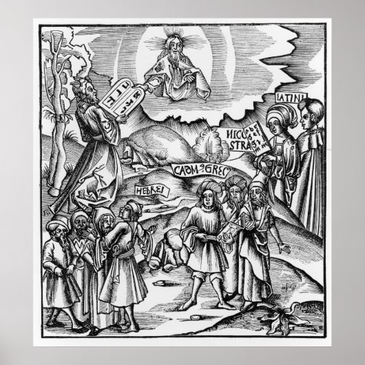 De instelling van talen poster (Voorkant)