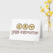De Instructeur van de yoga Kaart (Gele Bloem)