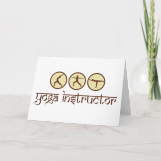 De Instructeur van de yoga Kaart