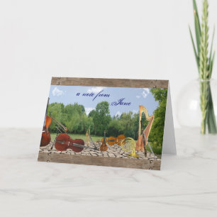 De Instrumenten Notecard van het orkest Kaart