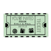 De int geeft één sparen de Datum toe Etiket (Voorkant)