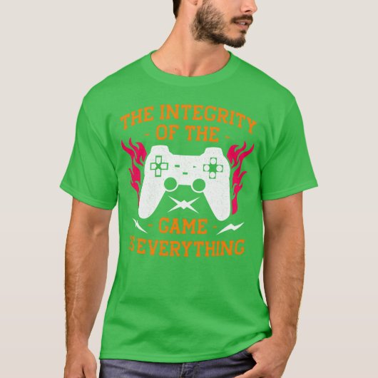 De integriteit van het spel is alles Design ret T-shirt (Voorkant)