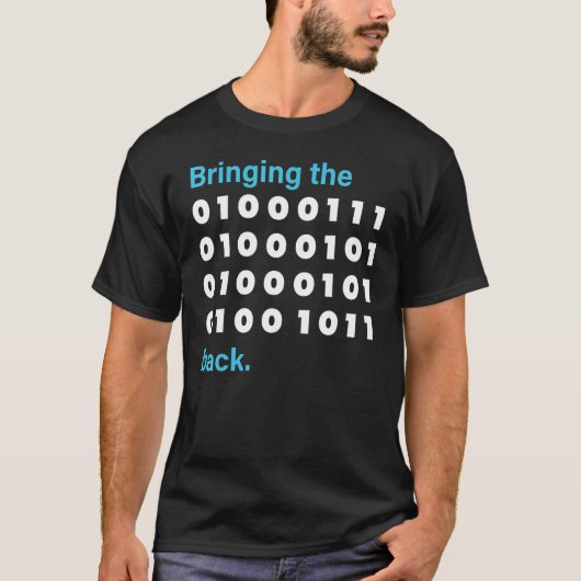 De Intel technologie van de geek back T-shirt (Voorkant)